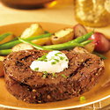 Tenderloin Steaks with Horseradish Cream