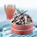 Watermelon Havarti Stacks with Dilled Ranch and Grilled Chicken
