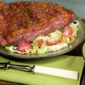 Pepper-Apricot Glazed Corned Beef